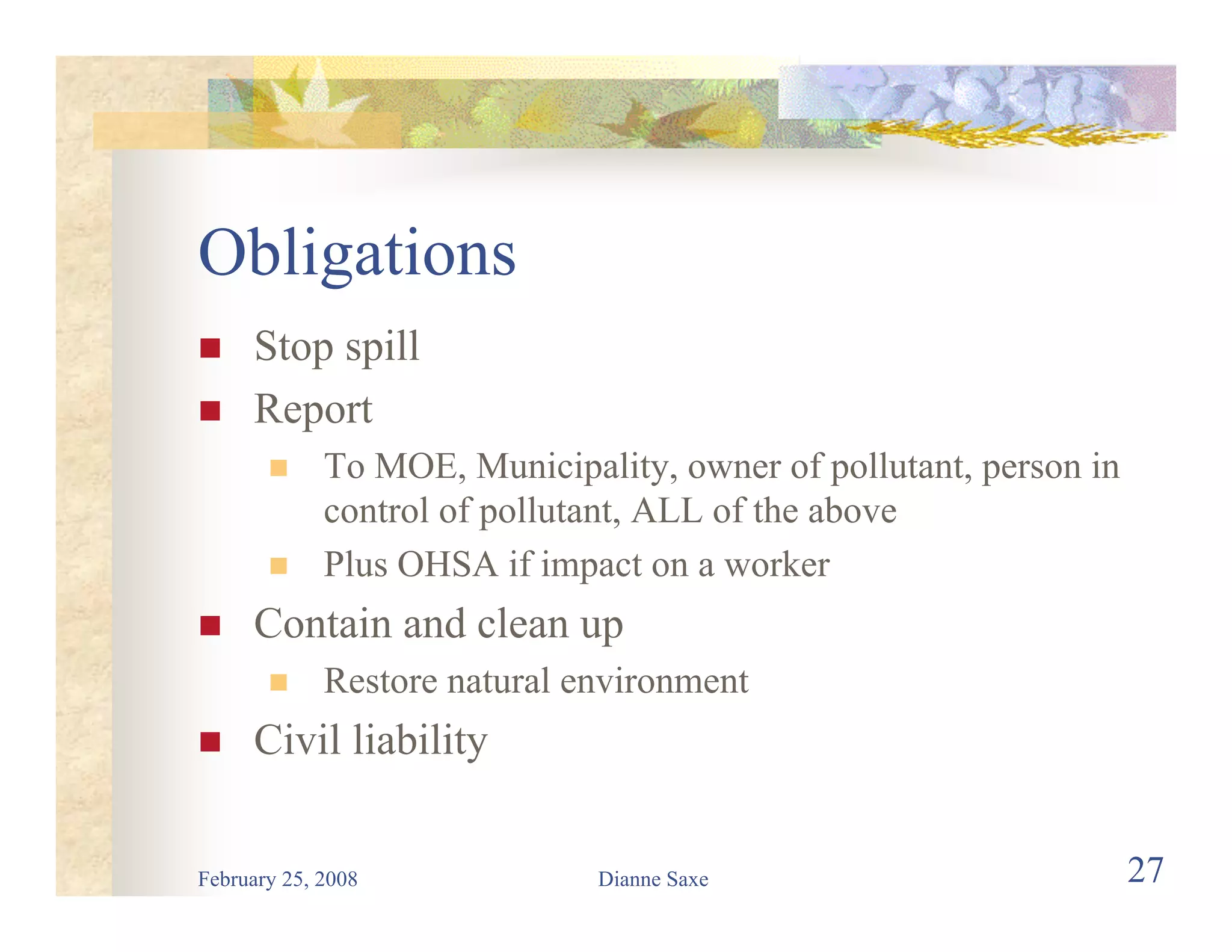 Environmental Law for Road Builders 