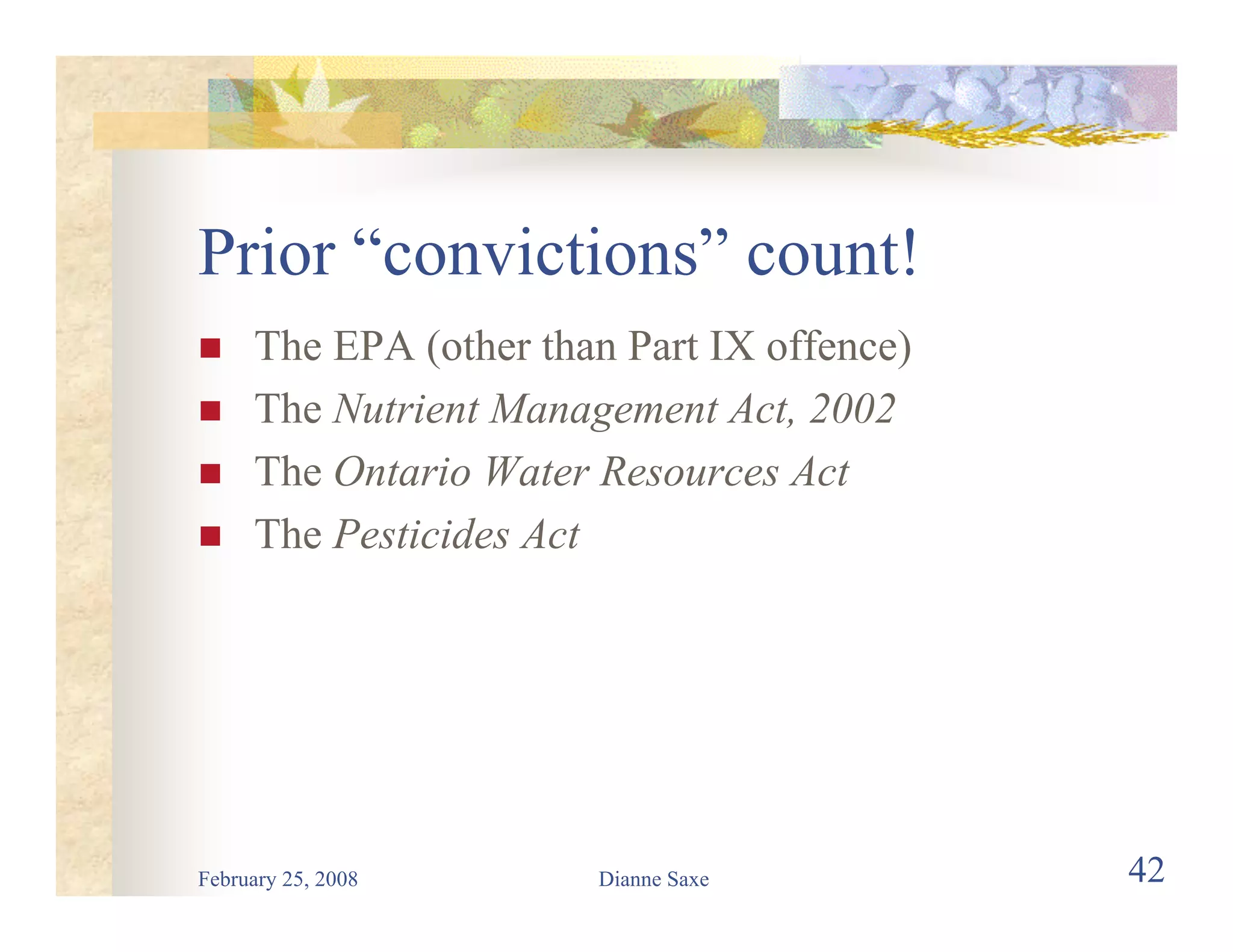 Environmental Law for Road Builders 