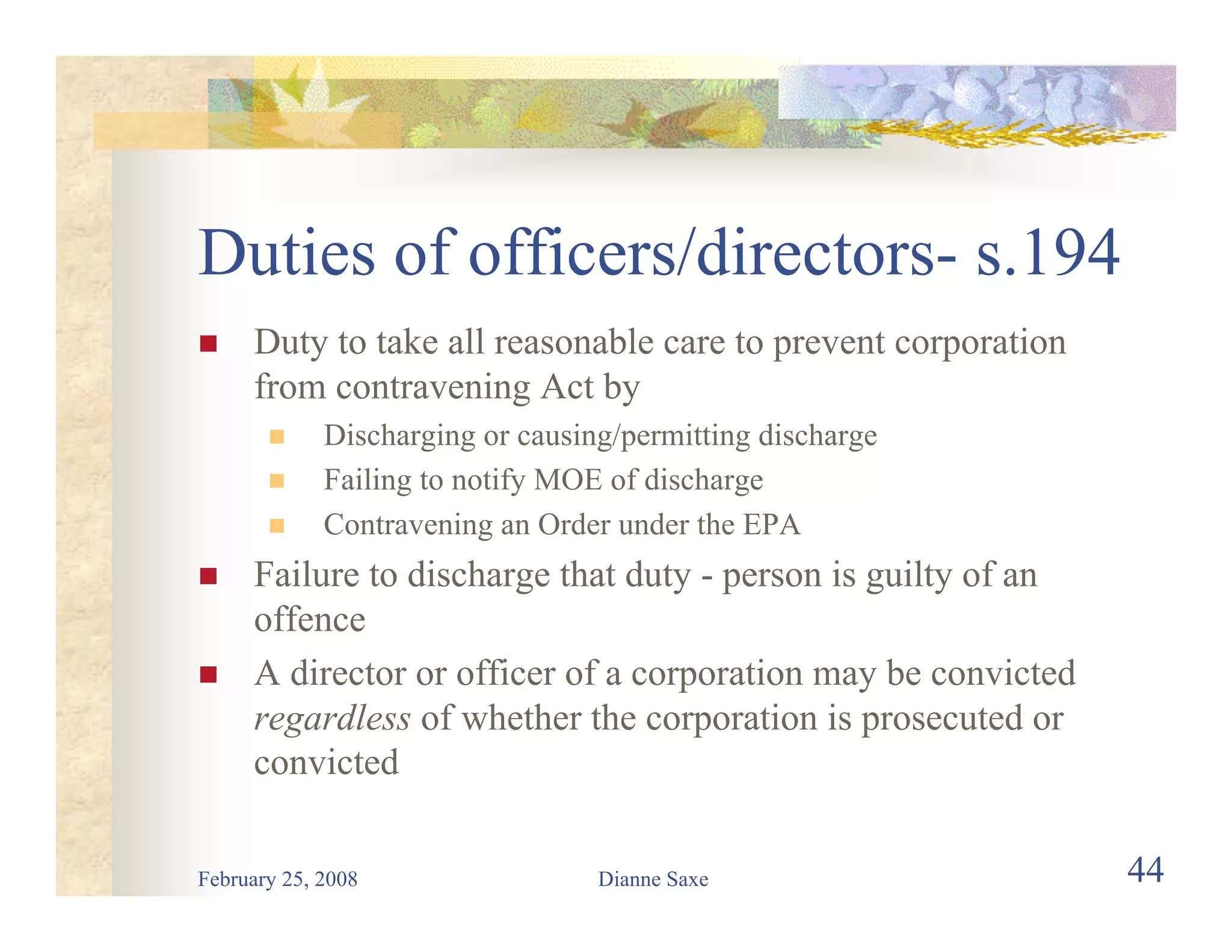 Environmental Law for Road Builders 