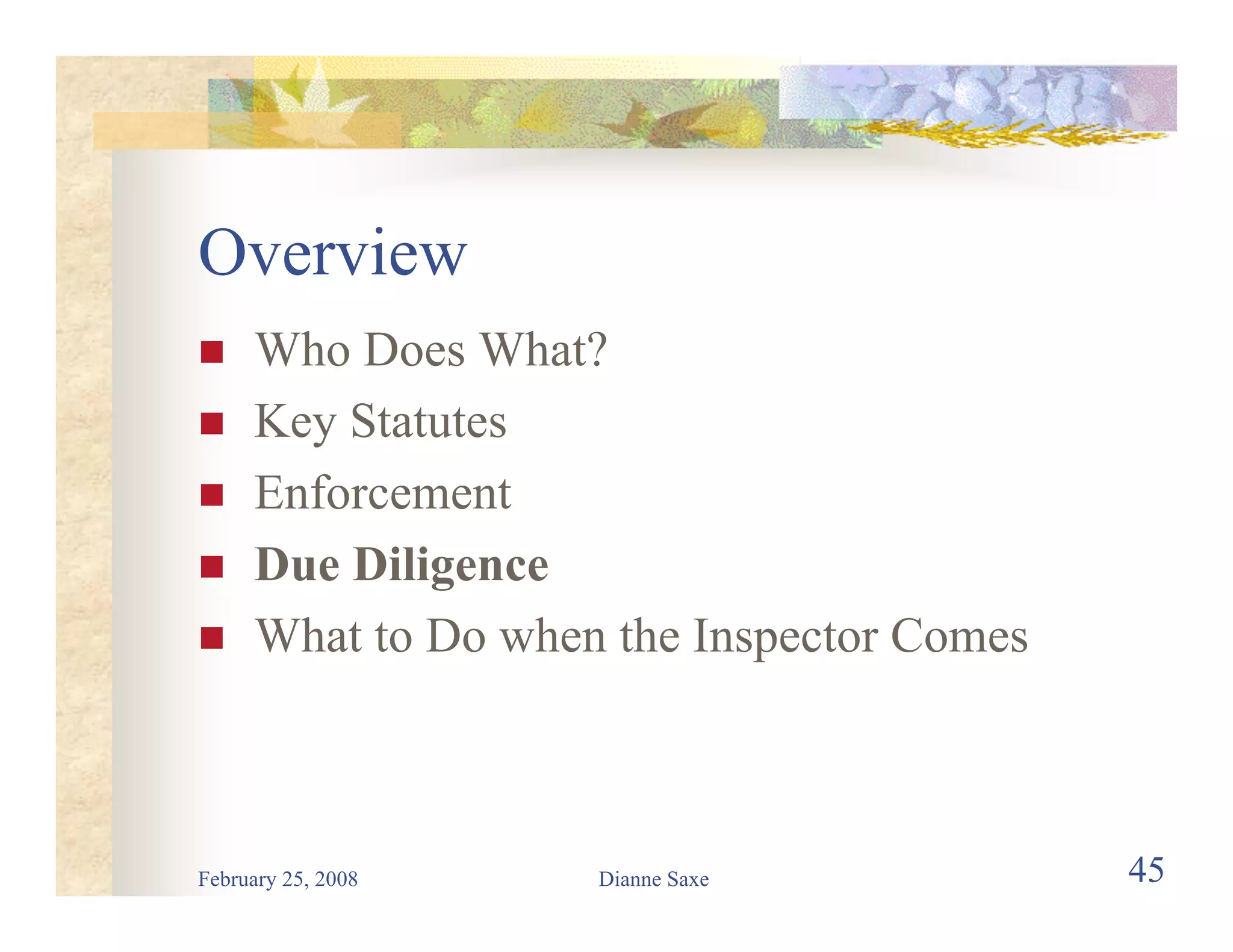 Environmental Law for Road Builders 