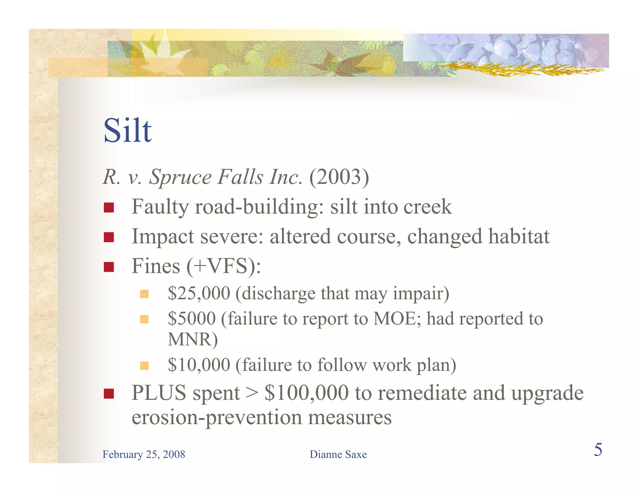 Environmental Law for Road Builders 