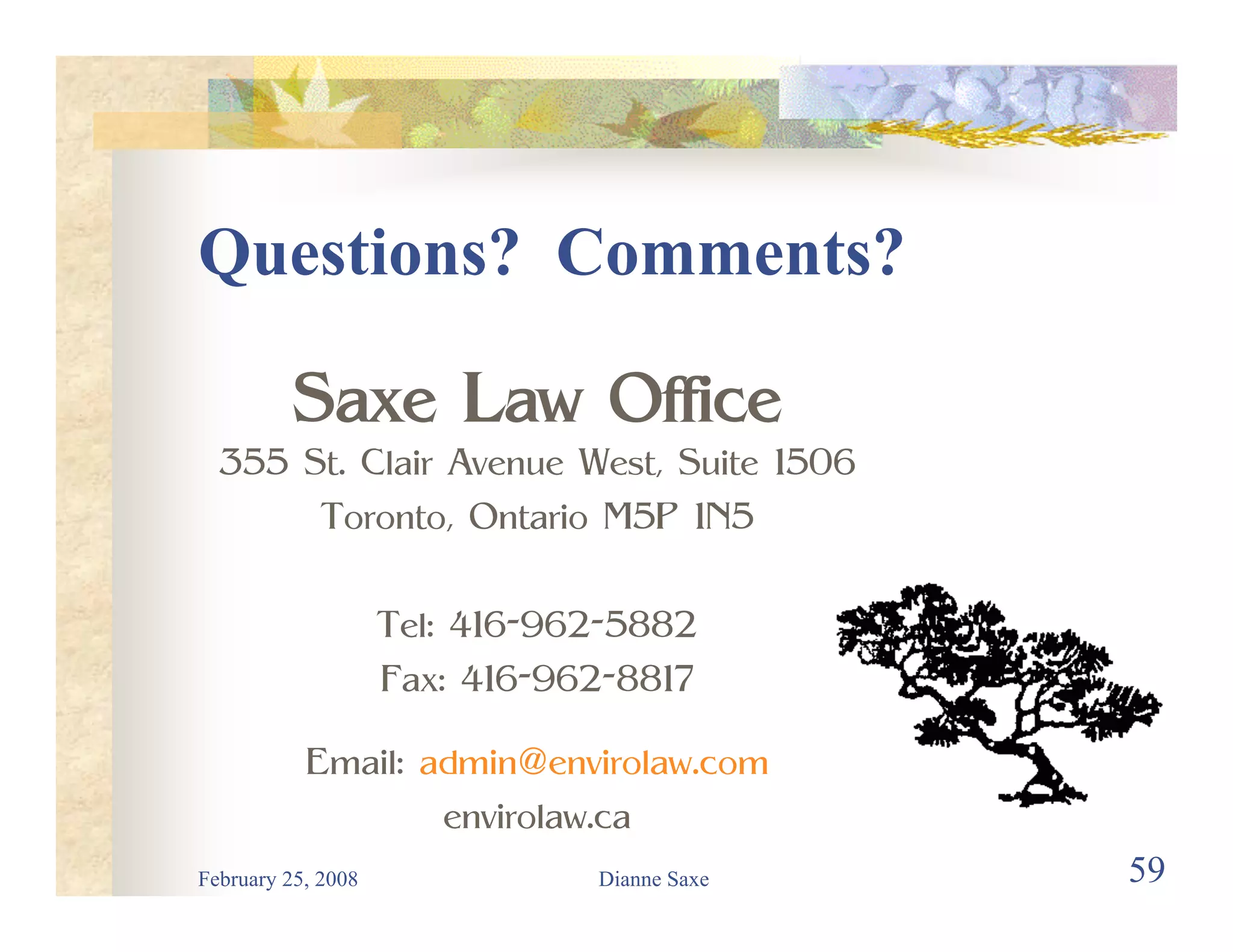 Environmental Law for Road Builders 