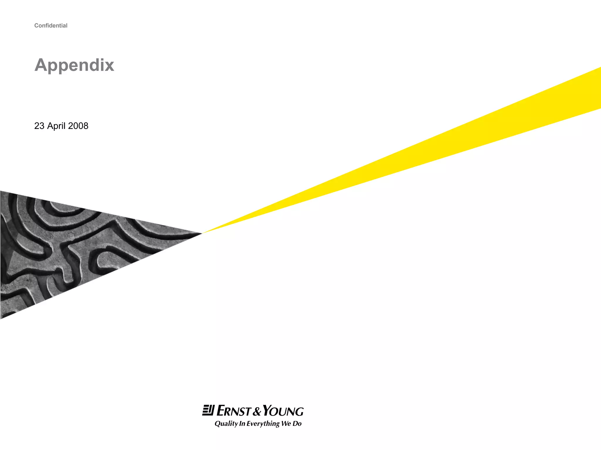 Appendix 23 April 2008 