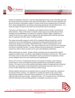 Offshoring Research Operations