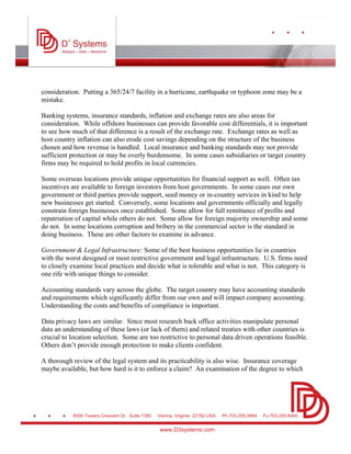 Offshoring Research Operations