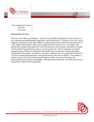 Offshoring Research Operations