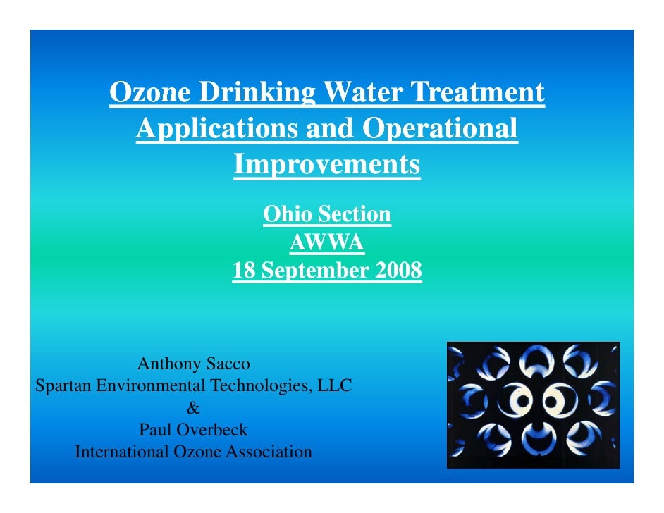 Ohio Awwa 2008 Ozone Drinking Water Treatment ohio-awwa-2008-ozone-drinking-water-treatment