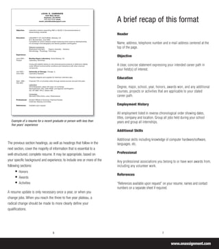 On Assignment Build Your Resume