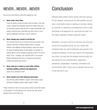 On Assignment Build Your Resume