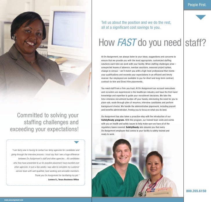 On assignment inc image