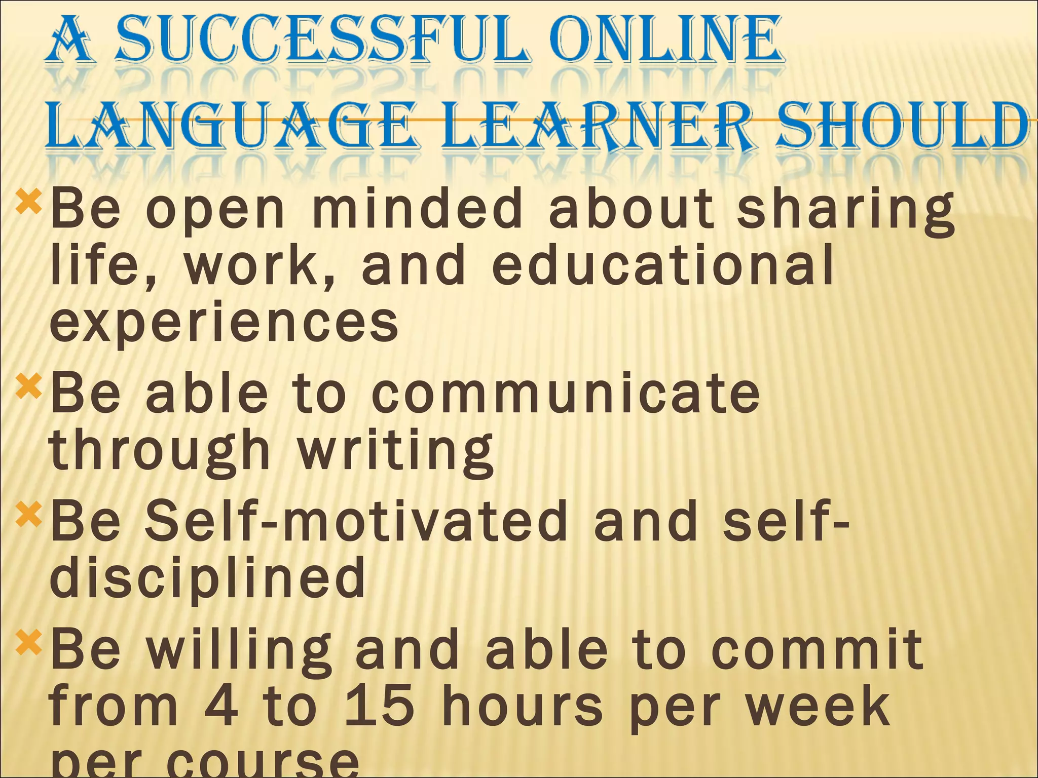 Online Language Learning Strategies | PPT