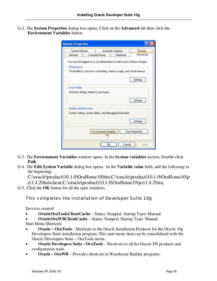 Uninstall Oracle 10G R2 Client