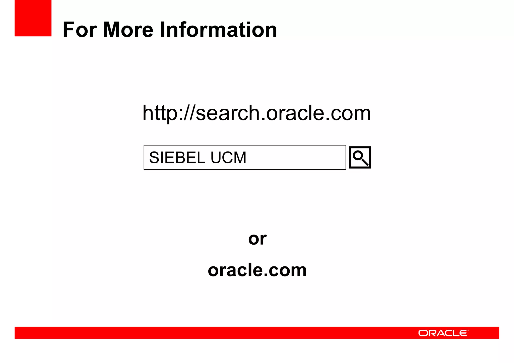 Oracle Ucm General Presentation Linked In