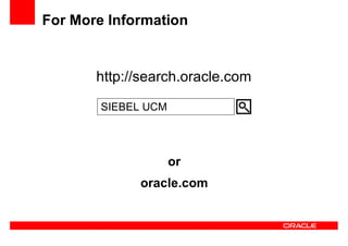 Oracle Ucm General Presentation Linked In