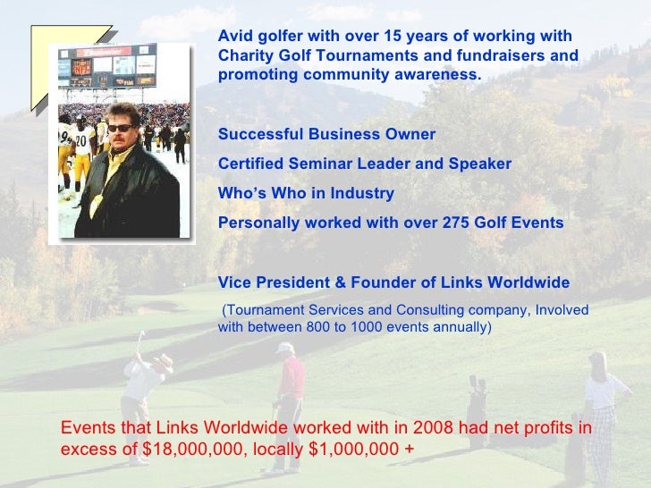 Organizing & Managing a Profitable Golf Tournament