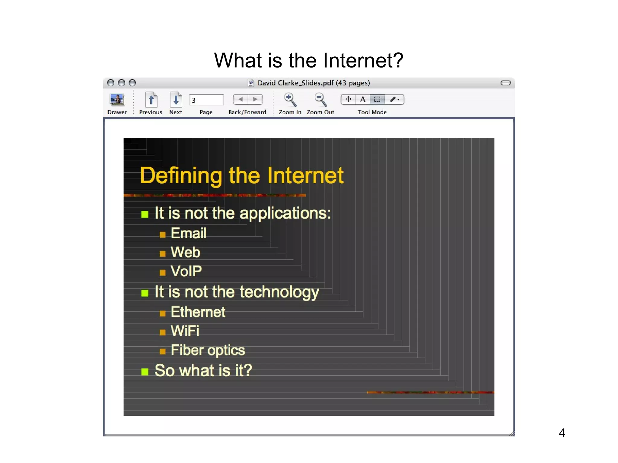 What is the Internet? 