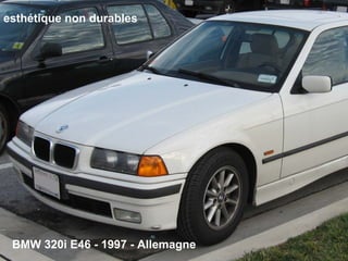 esthétique non durables BMW 320i E46 - 1997 - Allemagne 