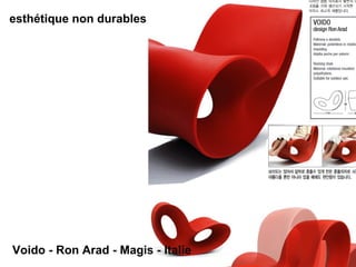 esthétique non durables Voido - Ron Arad - Magis - Italie 