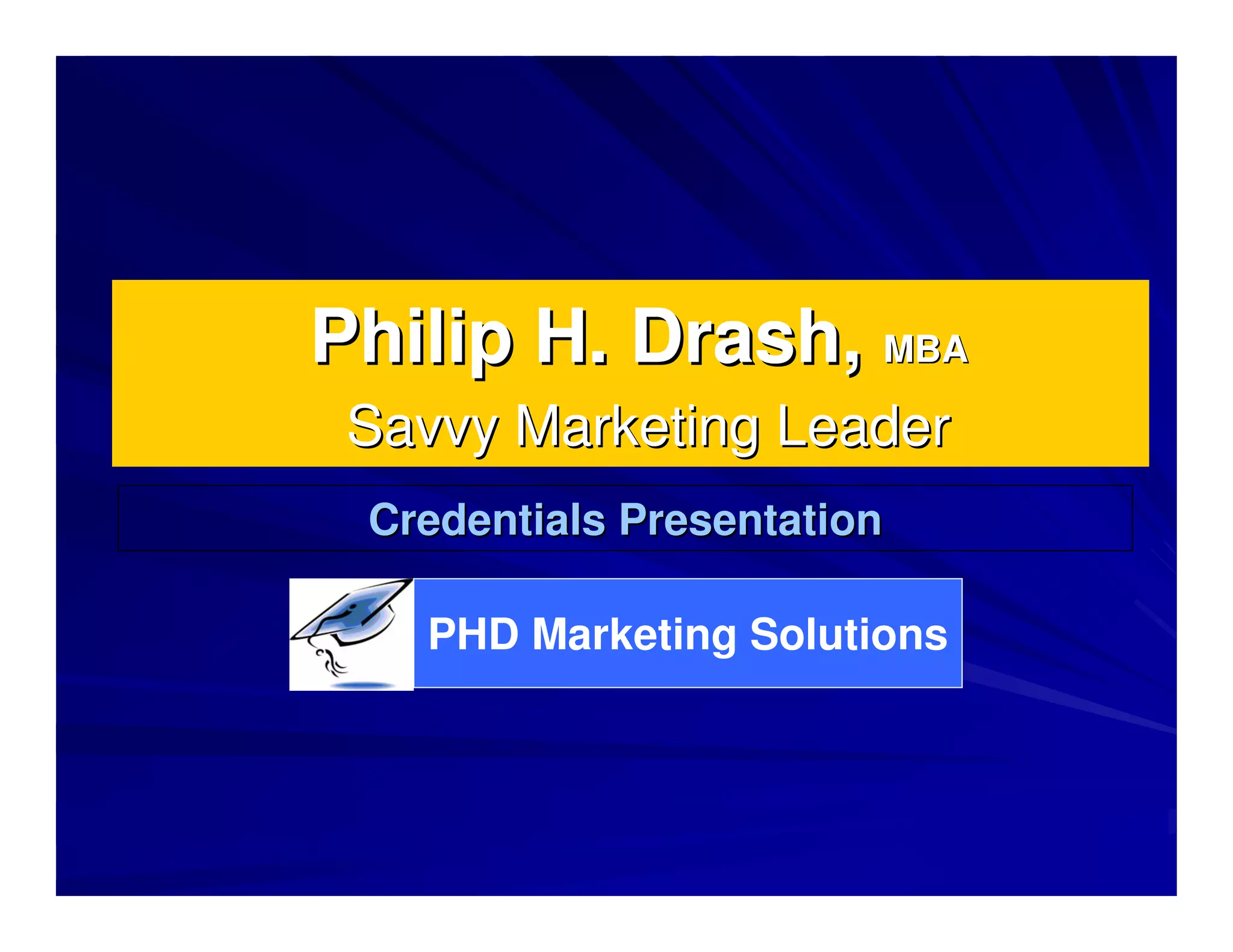 P. Drash 2009 Credentials Presentation