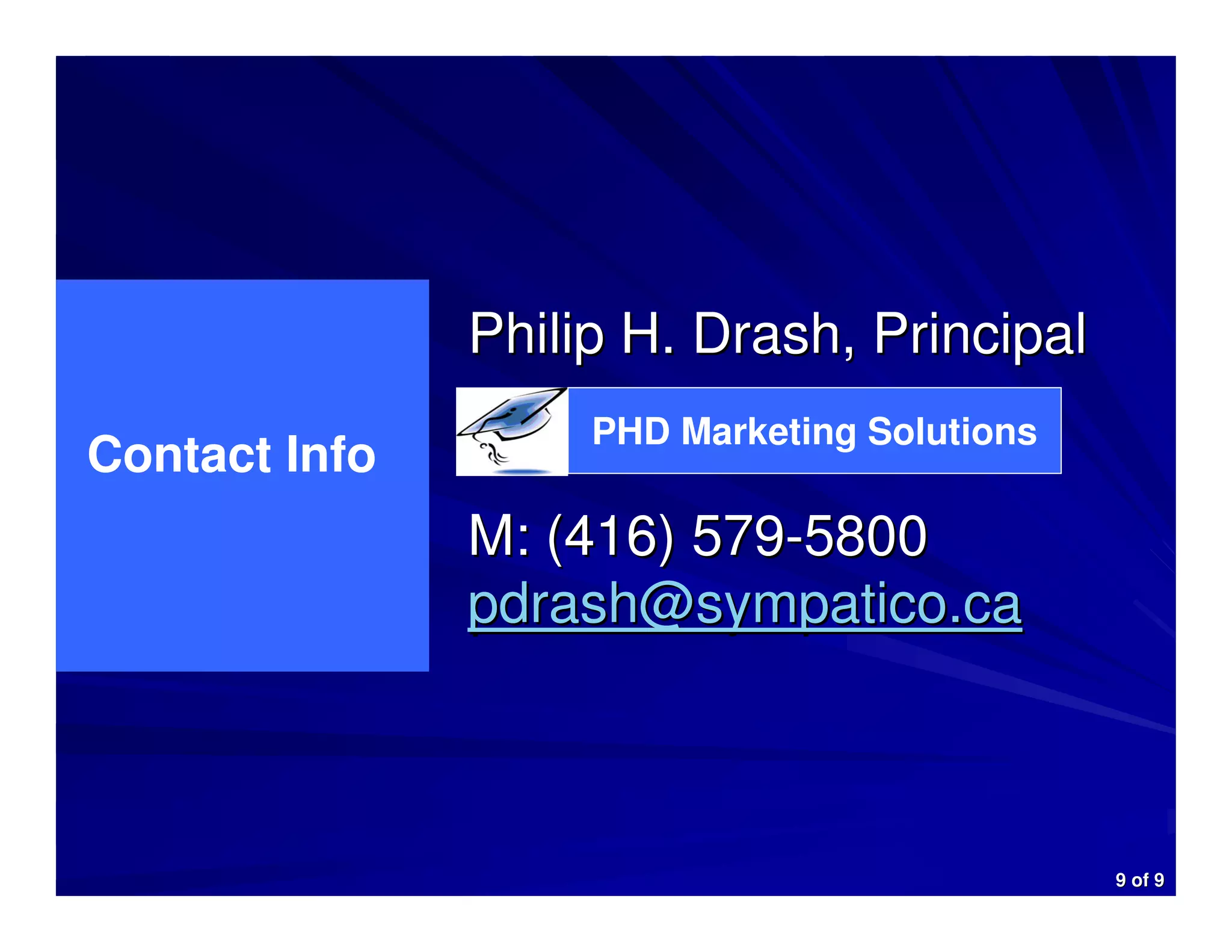 P. Drash 2009 Credentials Presentation