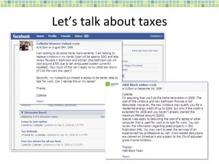 Let’s talk about taxes 