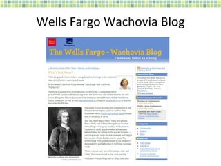 Wells Fargo Wachovia Blog 