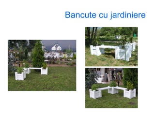 Bancute cu jardiniere 