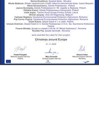 Project Christmas Around Europe