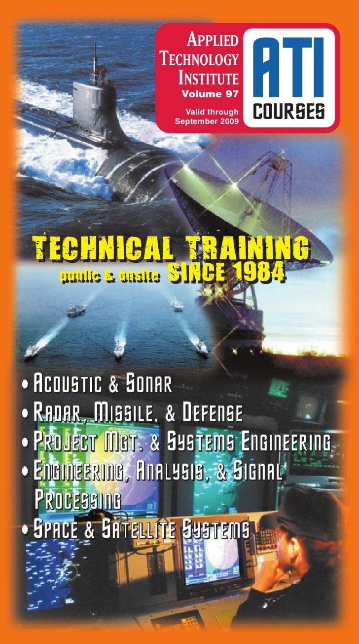 Applied Technology Course Catalog/Schedule Applied Technology Course Catalog/Schedule
