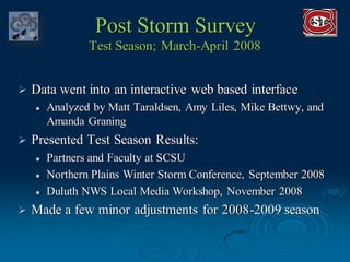Post Storm Survey Results