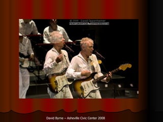 David Byrne C Asheville Civic Center 2008 