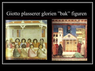 Giotto plasserer glorien ”bak” figuren 