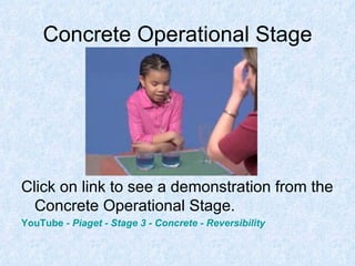 piaget theory of cognitive development concrete operational stage