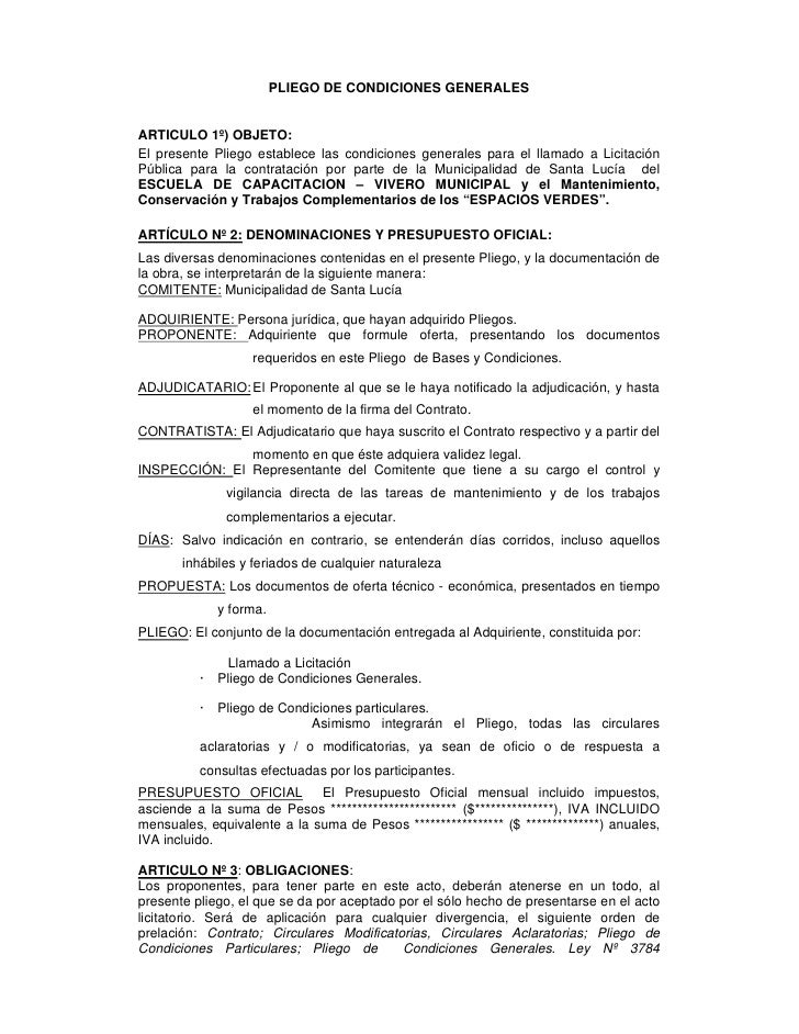 Pliego Limpieza Y Mantenimientos De Espacios Verdes Mod[1]