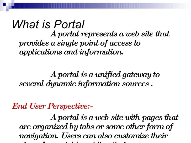 Portal Presention