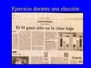 Ejercicio durante una elección 