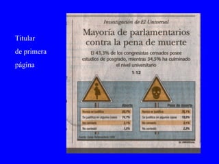 Titular  de primera  página 