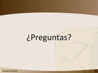 <ul><li>¿Preguntas? </li></ul>