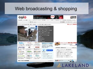 Web broadcasting & shopping  