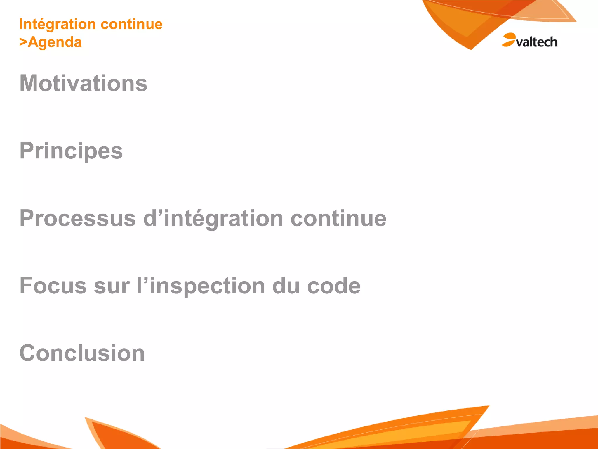 Principes de L'intégration Continue