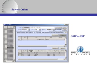 Service Orders   SM-Plus ERP 