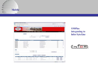 Mobile SM-Plus integrating to Infor SyteLine 