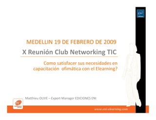 I ¿capacitación ofimática con el E-learning?