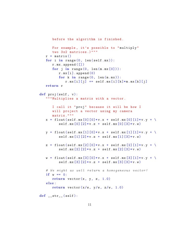 A Simple 3D Graphics Engine Written in Python and Allegro