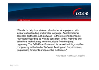 QAMP (Quality Assurance Management Professional)