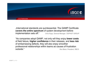 QAMP (Quality Assurance Management Professional)