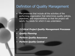 Quality Process Def Quality Management Presentation | PPT