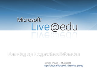 Remco Ploeg – Microsoft http://blogs.microsoft.nl/remco_ploeg 
