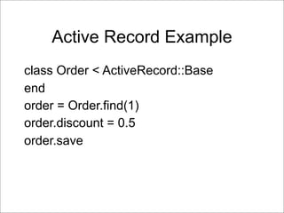 Ruby on Rails Presentation | PDF
