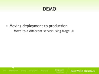 Real World Click Once | PPT